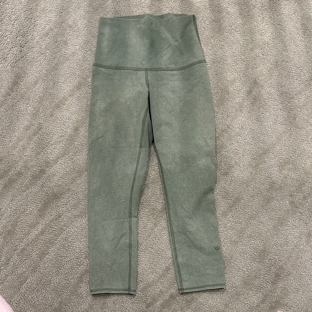 High-Waisted wunder under Green lululemon Leggings